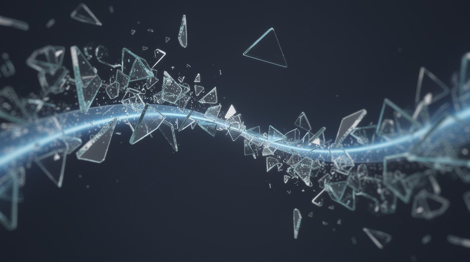 Fragments locked into one flowing channel of light